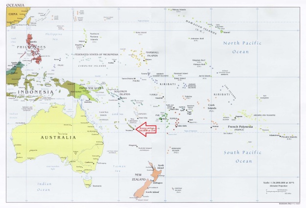 Oceania Map annotated