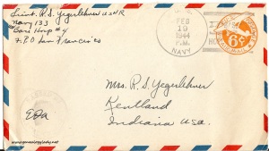 February 18, 1944 envelope