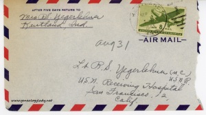August 31, 1945 envelope