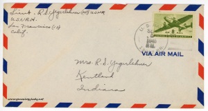 September 5, 1945 envelope